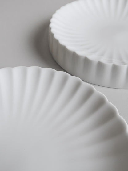 Ceramic Mong Petal-32 Series Serving Plate - M | Single Piece