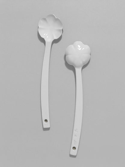 Ceramic Mong Petal-5 Series Spoon | Set of 2