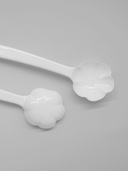 Ceramic Mong Petal-5 Series Spoon | Set of 2