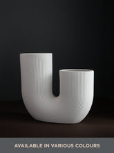 Load image into Gallery viewer, Matte J Ripple Vase
