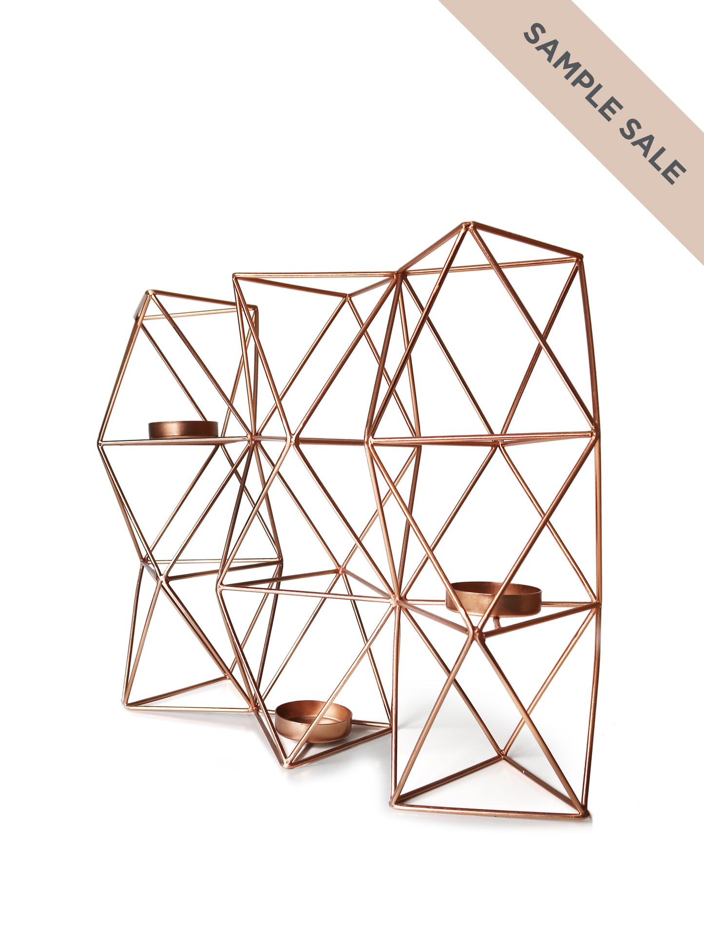 Geometric Tealight Candle Holder | Sample Sale