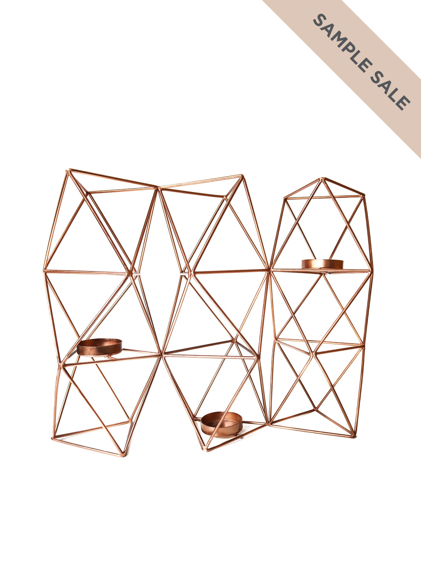 Geometric Tealight Candle Holder | Sample Sale